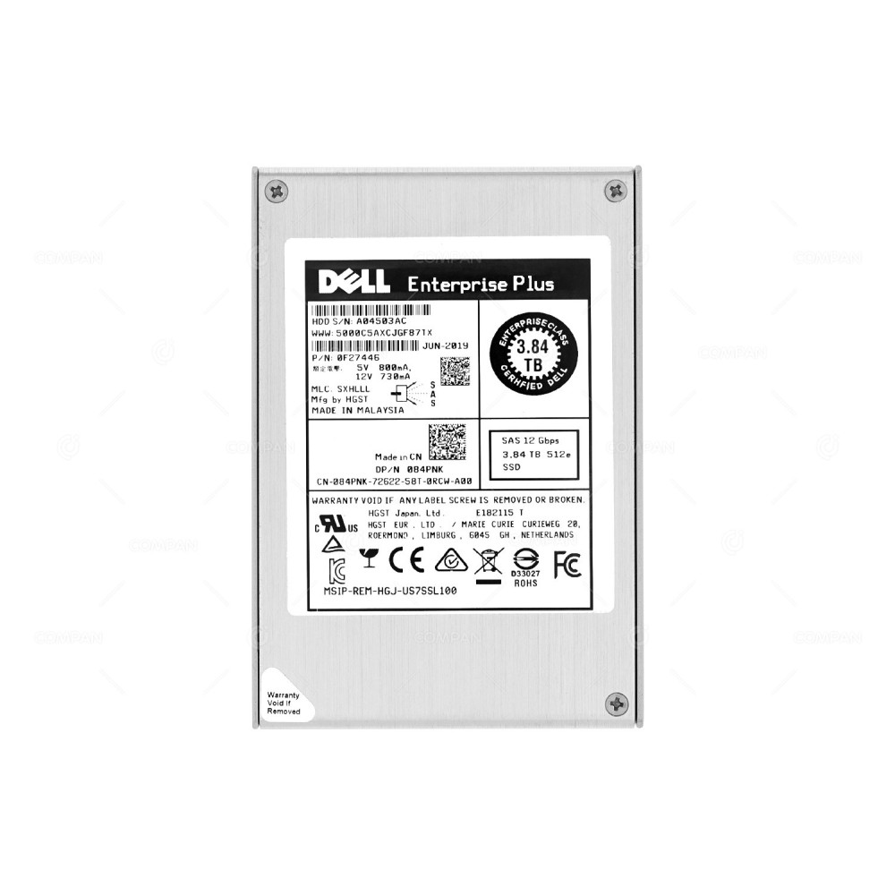 SDLL1MLR-038T-CAA1 HITACHI SSD 3.84TB SAS 12G 2.5" SFF